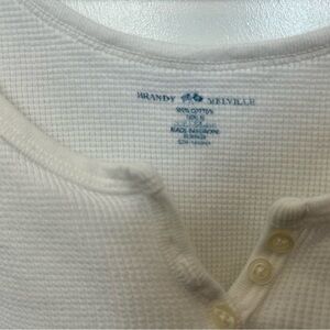 One size fits all Brandy Melville cropped waffle knit cropped tank top